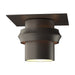 Twilight Dark Sky Friendly Outdoor Semi-Flush in Coastal Dark Smoke - 364903-SKT-77 by Hubbardton Forge