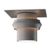 Twilight Dark Sky Friendly Outdoor Semi-Flush in Coastal Burnished Steel - 364903-SKT-78 by Hubbardton Forge