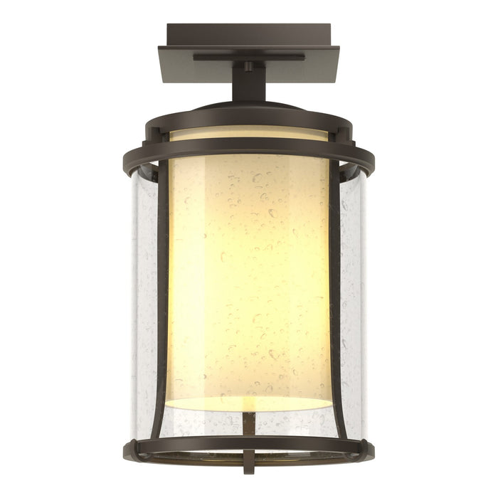 Meridian Outdoor Semi-Flush in Coastal Dark Smoke - 365605-SKT-77-ZS0297 by Hubbardton Forge