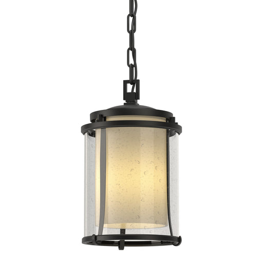 Meridian Outdoor Ceiling Fixture in Coastal Black - 365610-SKT-80-ZS0297 by Hubbardton Forge