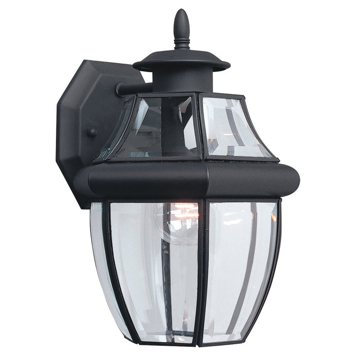 Lancaster One Light Outdoor Wall Lantern in Black