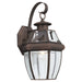 Lancaster One Light Outdoor Wall Lantern in Antique Bronze