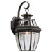 Lancaster One Light Outdoor Wall Lantern in Black