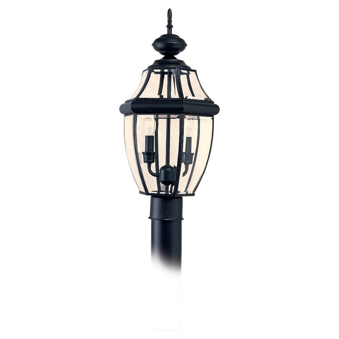 Lancaster Two Light Outdoor Post Lantern in Black