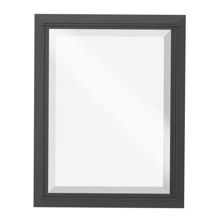 Metra Large Beveled Mirror in Black - 710118-10 by Hubbardton Forge