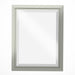 Metra Large Beveled Mirror in Sterling - 710118-85 by Hubbardton Forge