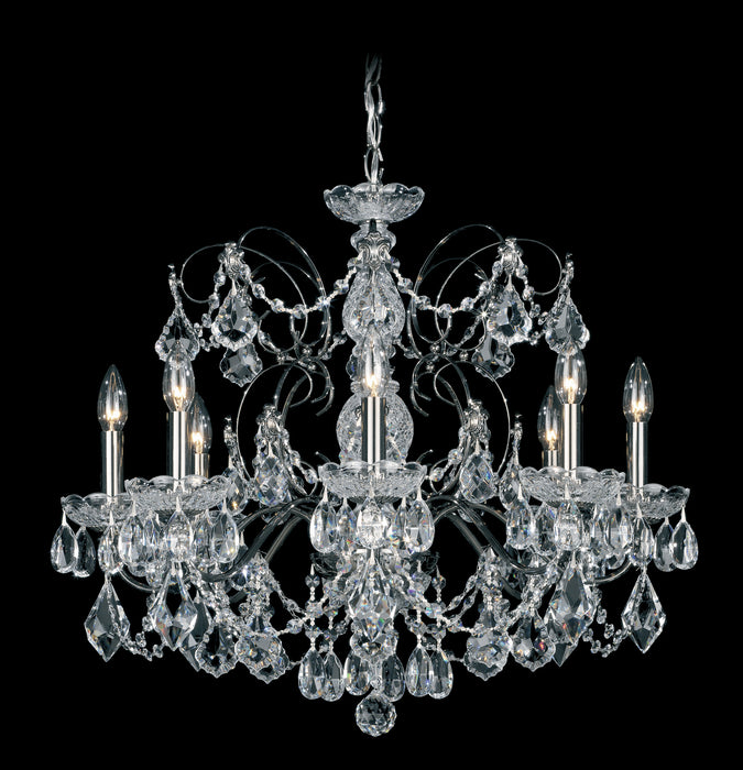 Schonbek Century 8-Light Chandelier in Black (1707-51)