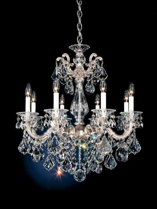 Schonbek La Scala 8-Light Chandelier in Black (5073-51)