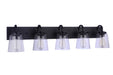 16340FB5 - Elsa 5-Light Vanity in Flat Black by Craftmade