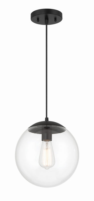 56891-FB- Gaze 1-Light Pendant in Flat Black by Craftmade