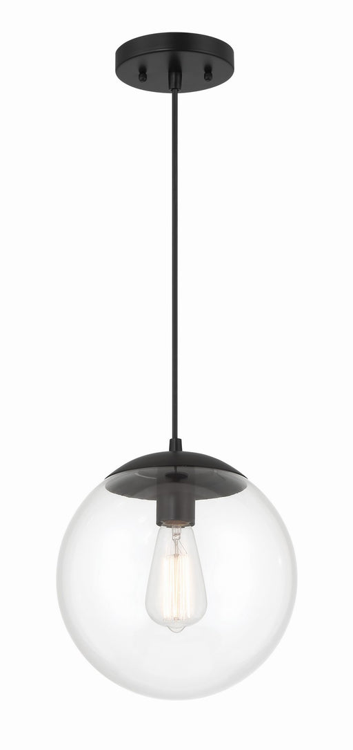 56891-FB- Gaze 1-Light Pendant in Flat Black by Craftmade