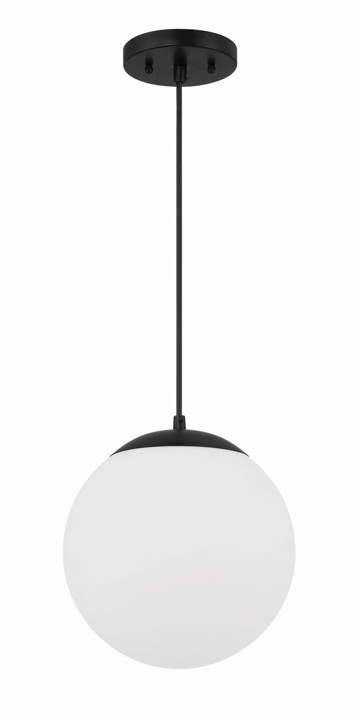 56891-FB-WG- Gaze 1-Light Pendant in Flat Black by Craftmade