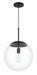 56893-FB- Gaze 1-Light Pendant in Flat Black by Craftmade