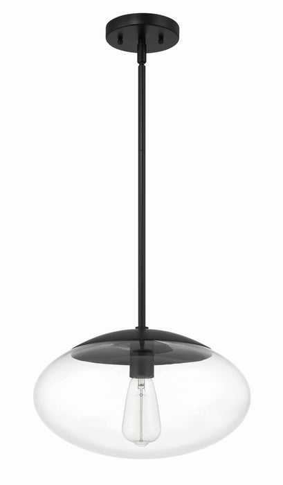 Craftmade Gaze 1-Light Pendant in Flat Black (56894-FB)