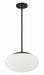 56894-FB-WG- Gaze 1-Light Pendant in Flat Black by Craftmade