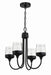 58124-FB - Wrenn 4-Light Chandelier in Flat Black by Craftmade