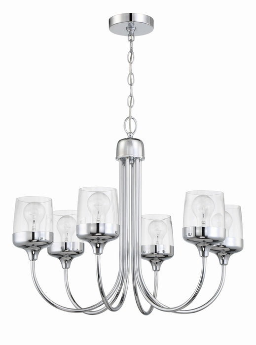 58126-CH - Wrenn 6-Light Chandelier in Chrome by Craftmade