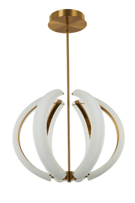 58890-SB-LED - Unwind LED Pendant in Satin Brass by Craftmade