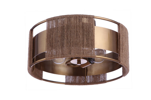 59052-SB - Kensey 2-Light Semi Flush Mount in Satin Brass by Craftmade