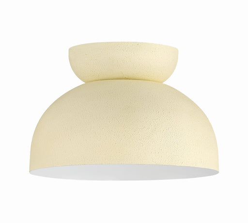 59181-CW - Ventura Dome 1-Light Flushmount in Cottage White by Craftmade