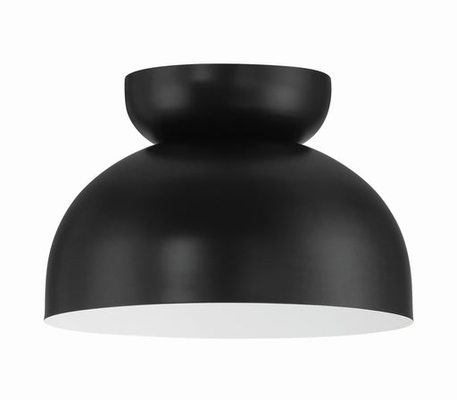 59181-FB - Ventura Dome 1-Light Flushmount in Flat Black by Craftmade