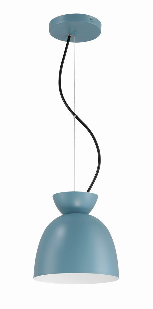 59191-DB - Ventura Dome 1-Light Mini Pendant in Dusty Blue by Craftmade