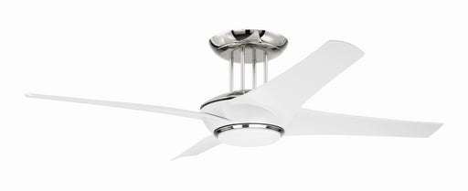 CAM54WPLN4 - Cam 54" Ceiling Fan in White & Polished Nickel by Craftmade