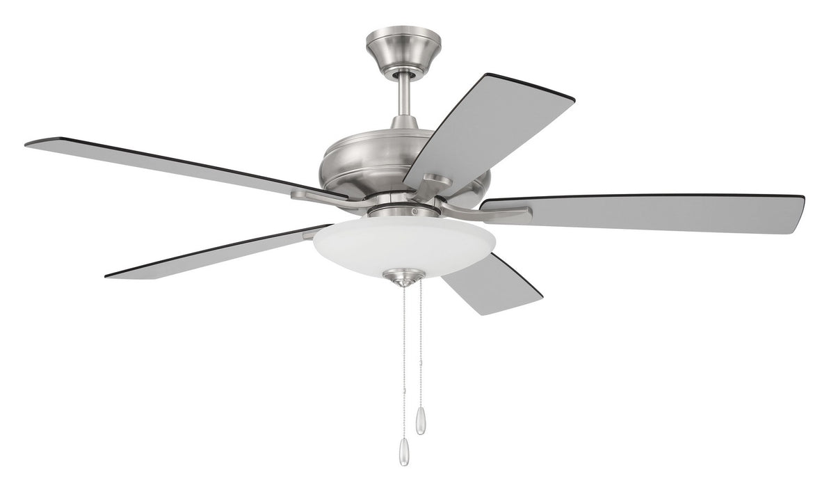 ECF111BNK5-BNGW - Eos 3 Light Bowl 52" Ceiling Fan in Brushed Polished Nickel by Craftmade