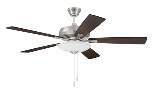 ECF111BNK5-DWWLN - Eos 3 Light Bowl 52" Ceiling Fan in Brushed Polished Nickel by Craftmade