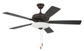 ECF111ESP5-ESPWLN - Eos 3 Light Bowl 52" Ceiling Fan in Espresso by Craftmade