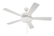 ECF111W5-WWOK - Eos 3 Light Bowl 52" Ceiling Fan in White by Craftmade