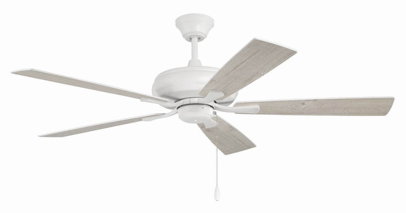 ECF52W5-WWOK - Eos 52" Ceiling Fan in White by Craftmade