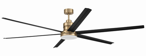 MND80SBFB6 - Mondo 80" Ceiling Fan in Satin Brass by Craftmade