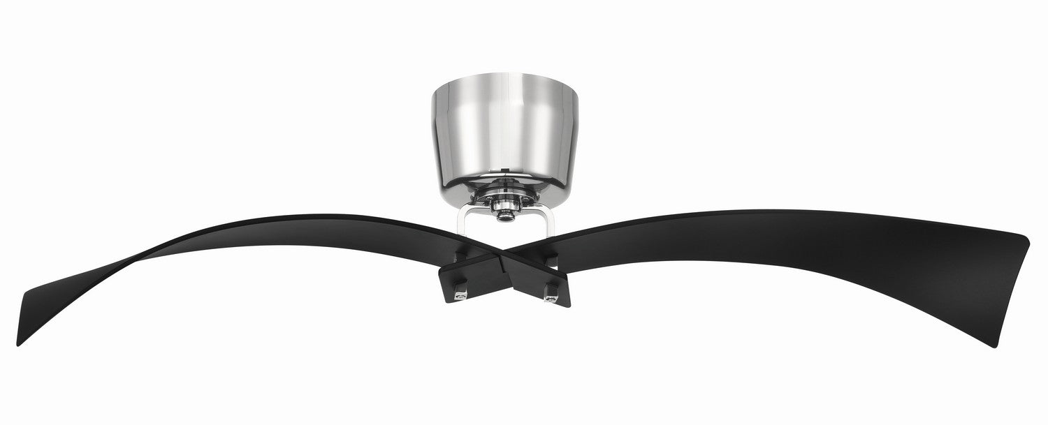 TRN52FBPLN2 - Tern 52" Ceiling Fan in Flat Black  &  Polished Nickel by Craftmade