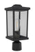 ZA2415-TB-C- Resilience 1-Light Post Mount in Textured Black by Craftmade