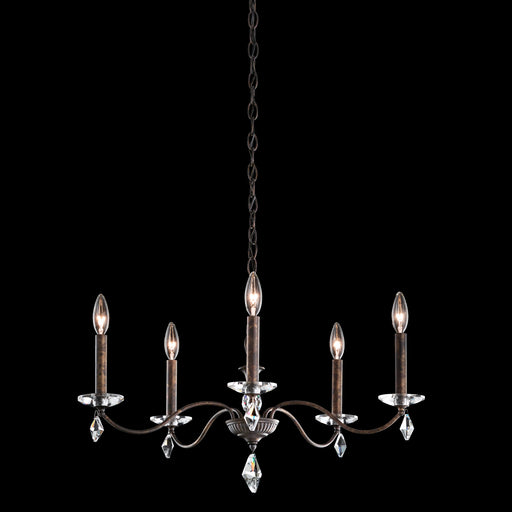 Schonbek Modique 5-Light Chandelier in Silver with Clear Heritage Crystals (MD1005N-40H)