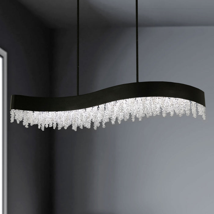 Schonbek Soleil LED Linear Pendant in Black (S3548-18O)