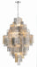 Crystorama Addis 20-Light Chandelier in Polished Chrome with Autumn Glass (ADD-319-CH-AU)