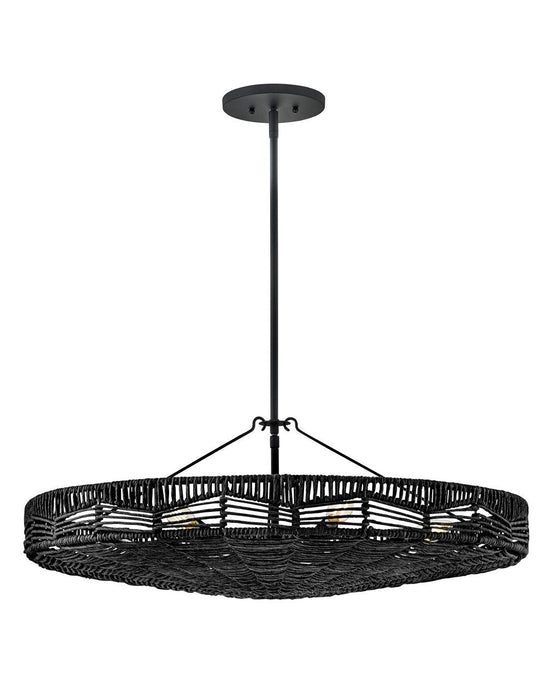 42303BK-BK- Ophelia LED Convertible Pendant in Black by Hinkley Lighting