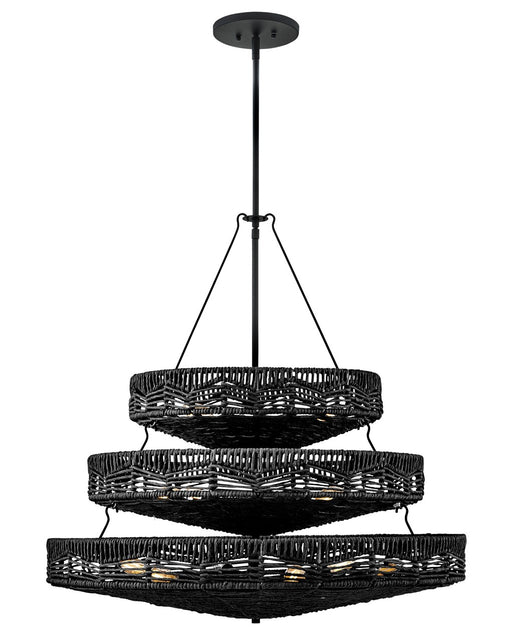 42308BK-BK- Ophelia LED Chandelier in Black by Hinkley Lighting