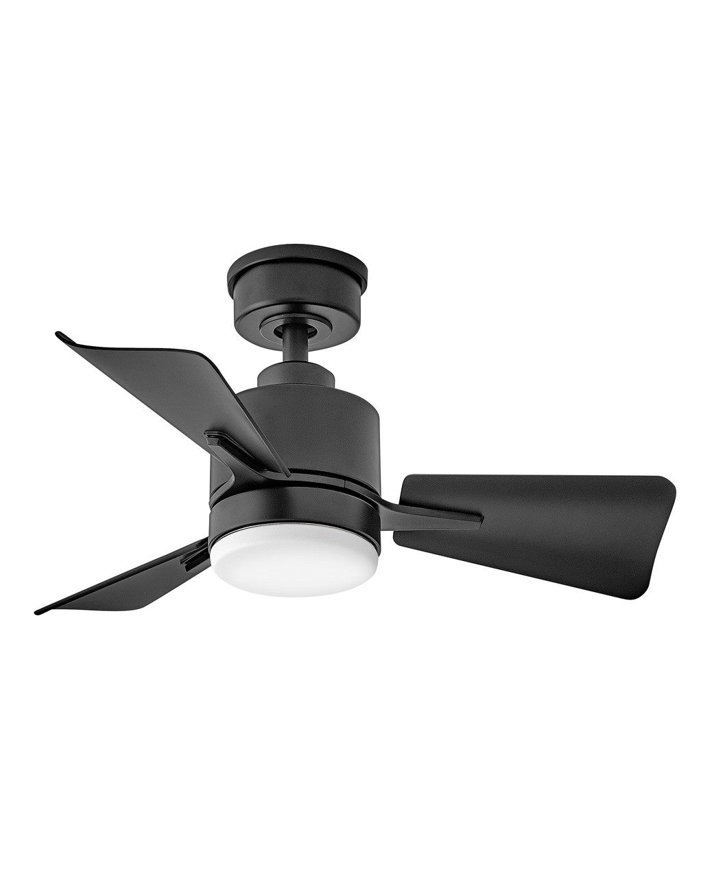 906030FMB-LDA - Atom 30" LED Fan in Matte Black by Hinkley Lighting