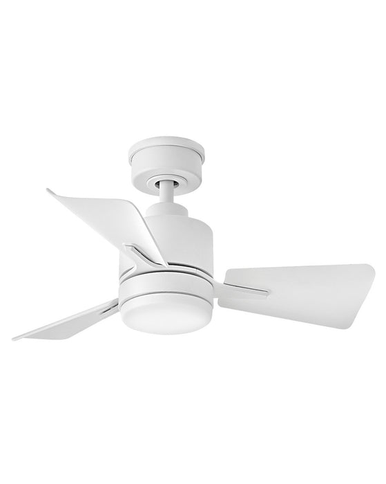 906030FMW-LDA - Atom 30" LED Fan in Matte White by Hinkley Lighting