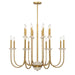 Oakhurst 16 Light Chandelier in Antique Gold