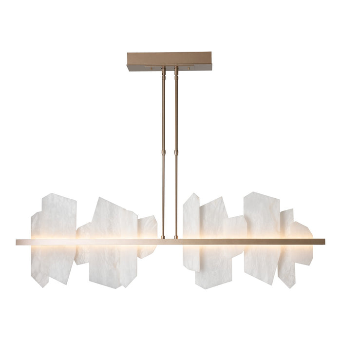 Volterra Linear LED Pendant in Soft Gold - 139667-LED-STND-84-AR by Hubbardton Forge