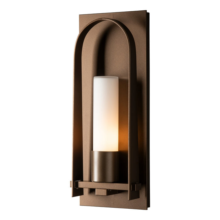 Triomphe Small Outdoor Sconce in Coastal Bronze - 302030-SKT-75-GG0392 by Hubbardton Forge