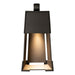 Revere Small Outdoor Sconce in Oil Rubbed Bronze with Oil Rubbed Bronze Accent - 302038-SKT-14-14 by Hubbardton Forge