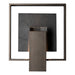 Shadow Box Medium w/Slate Outdoor Sconce in Oil Rubbed Bronze - 302602-SKT-14-SL-ZM0546 by Hubbardton Forge