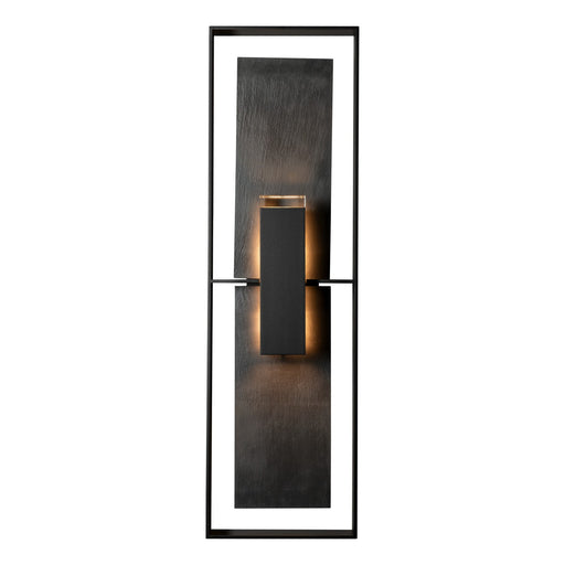 Shadow Box Tall w/Slate Outdoor Sconce in Coastal Black - 302606-SKT-80-SL-ZM0546 by Hubbardton Forge