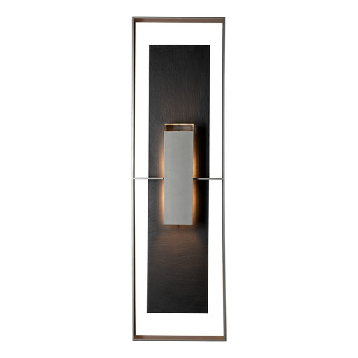 Shadow Box Extra Tall w/Slate Outdoor Sconce in Coastal Burnished Steel - 302609-SKT-78-SL-ZM0736 by Hubbardton Forge