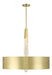 P1285-859-L - Drifting Droplets 5-Light Pendant in Brushed Brass by George Kovacs